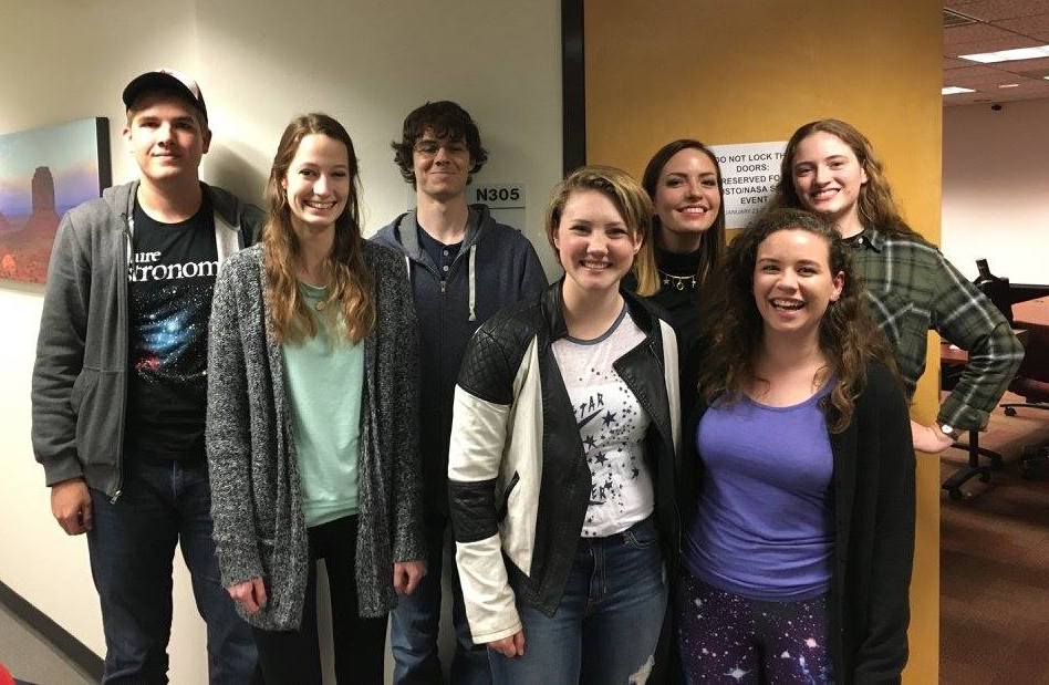 UA Astronomy Club Officers after the first 2017-2018 Meeting